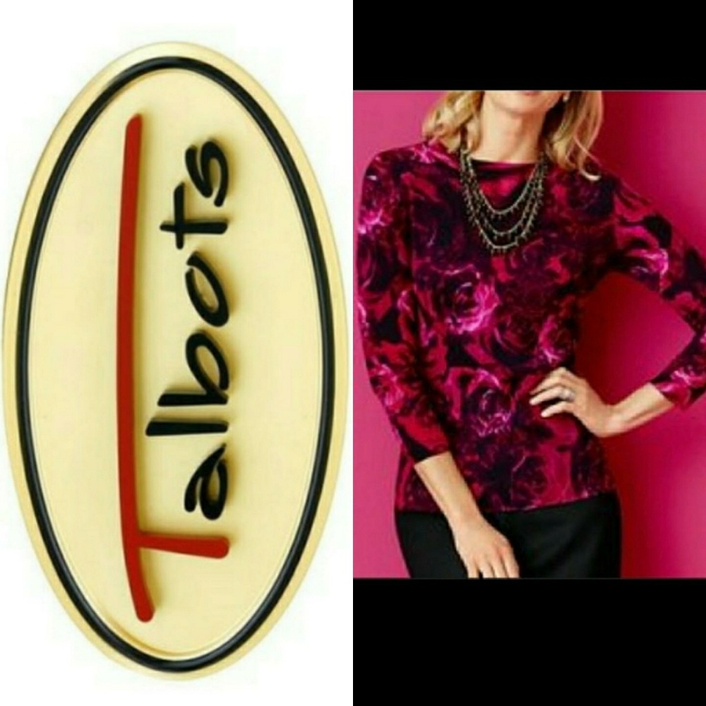 Talbots 🌹 Print Sweater